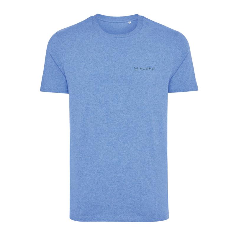 Nefarbené tričko IQONIQ Manuel z recykl. bavlny heather blue XXXL 4