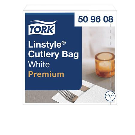 Servírovacie servítky, priemyselne kompostovateľné, 1-vrstvové, 39x39 cm, Premium, TORK "L