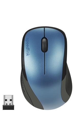 Myš, bezdrôtová, optická, USB, SPEEDLINK "Kappa", modrá 1