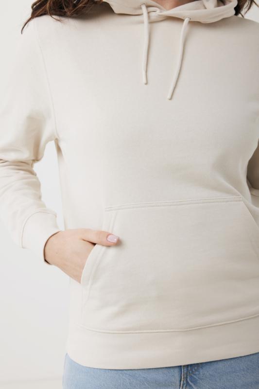 Ľahká mikina s kapucňou IQONIQ Rila z recykl. bavlny ivory white XXL 8