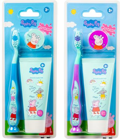 . Zubná pasta a zubná kefka, sada, pre deti, 3+, "Peppa Pig", mix farieb 1