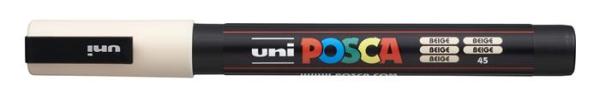 Dekoračný popisovač, 0,9-1,3 mm, UNI "Posca PC-3M", béžová 1