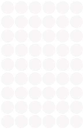 Etikety, okrúhle, priemer: 12 mm, AVERY ZWECKFORM, biele, 270 etikiet/bal 4