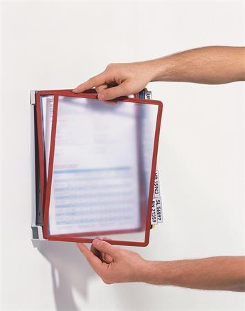 Držiak, nástenný, s 10 panelmi, DURABLE "VARIO® WALL 10", mix farieb 2