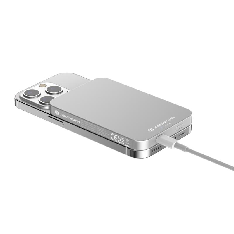 Powerbanka 5000mAh Urban Vitamin Richmond z RCS alu a plastu strieborná 10