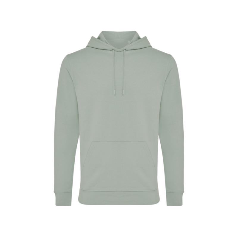 Mikina s kapucňou IQONIQ Jasper z recykl. bavlny Iceberg green XXS