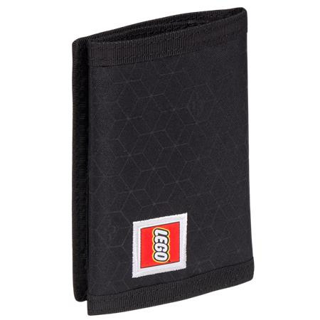Peňaženka, na suchý zips, LEGO "Bricks", čierna, vzorovaná