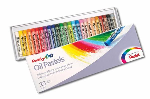 Olejové kriedy, PENTEL, "Arts", 25 rôznych farieb 1