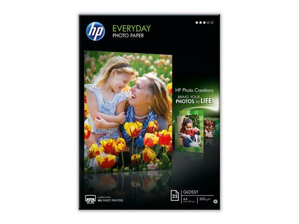 Foto papier Q5451A, k atramentovým tlačiarňam, A4, 200 g, lesklý, HP 1