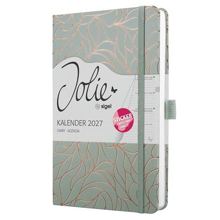 Diár, A5, týždenný, 2027, tvrdá obálka, SIGEL "Jolie", Twilight Grey 1