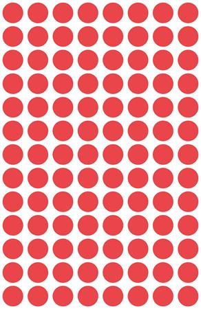 Etikety, okrúhle, priemer: 8 mm, AVERY ZWECKFORM, červené, 416 etikiet/bal 4