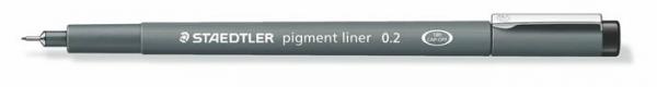 Liner, 0,2 mm, STAEDTLER "Pigment Liner", čierny 2