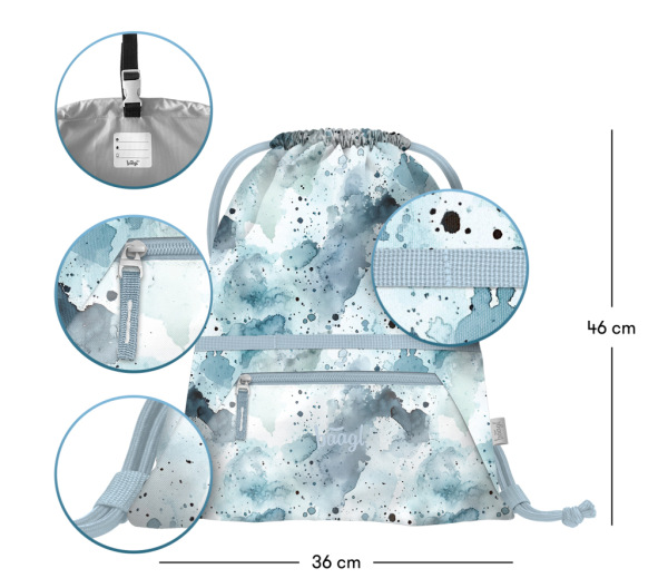 BAAGL Vrecko s priehradkou na zips Polar GRS 2