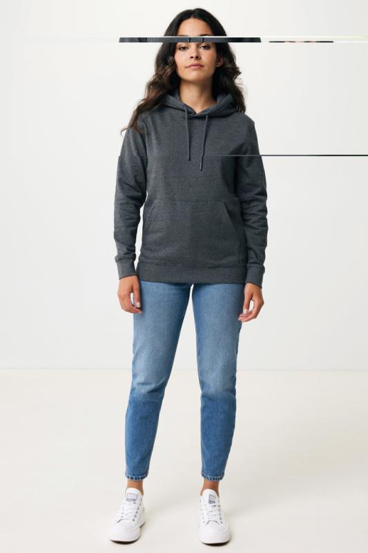 Nefarbená mikina s kapucňou IQONIQ Torres z recykl. bavlny heather anthracite XXL 6