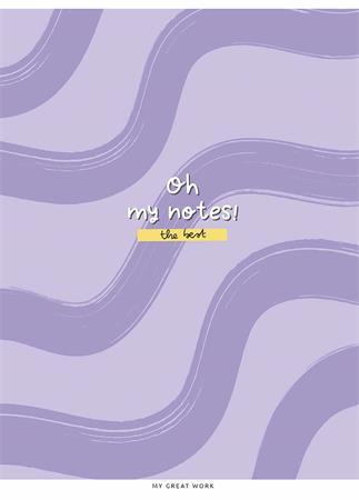 Zošit, A5, linajkový, 48 listov, SHKOLYARYK "Oh my notes", mix 4