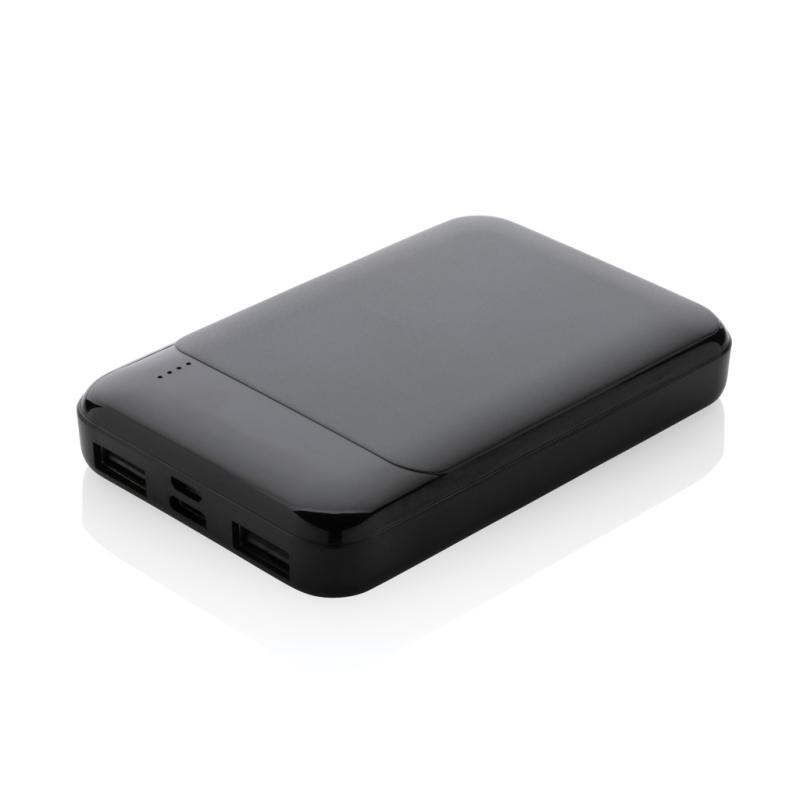 Powerbanka 5000 mAh z RCS recykl. plastu čierna 1