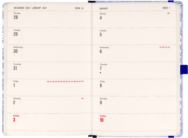 NOTIQUE Planbook planner/notebook Marine Life 2027, 13 x 21 cm 1