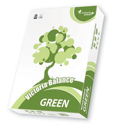 Kancelársky papier, recyklovaný, A4, 80 g, VICTORIA "Balance Green"