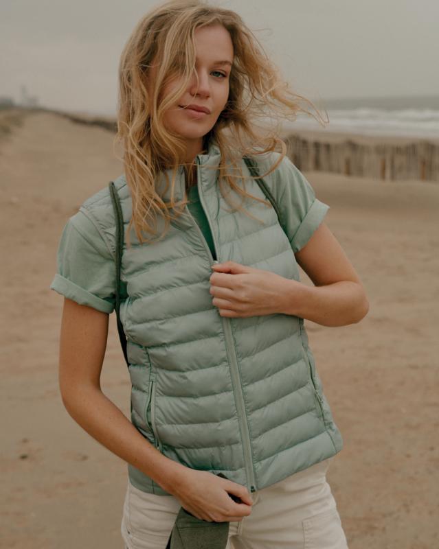 Dámska vesta IQONIQ Meru z recykl. polyesteru Iceberg green L 16