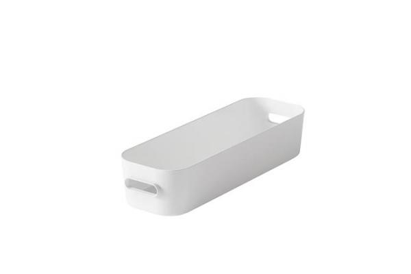 Úložný box, plastový, 1,3 l, SMARTSTORE "Compact Slim", biely 1