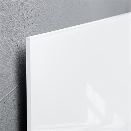 Magnetická sklenená tabuľa, 100x65 cm, SIGEL "Artverum®, biela 5