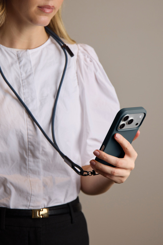 VINGA Baltimore RCS šnúrka na telefón s nabíjacím káblom námornícka modrá 8