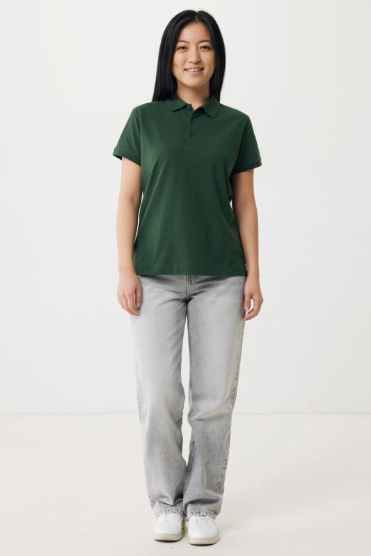 Dámske polo tričko IQONIQ Yosemite z recykl. bavlny forest green XS 4