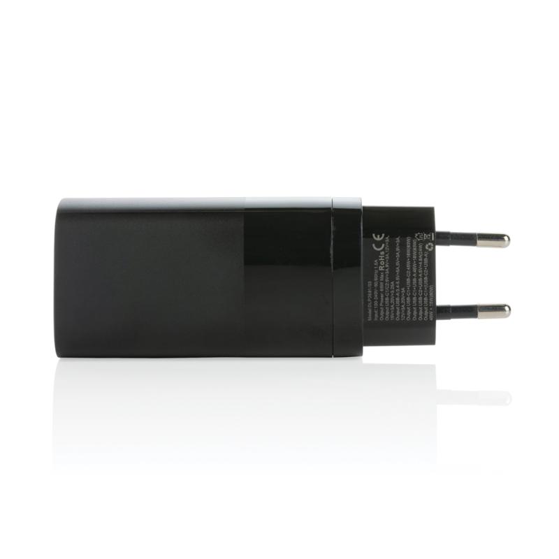 Philips 65W ultra rýchly PD 3-portový USB stenový nabíjačka čierna 2