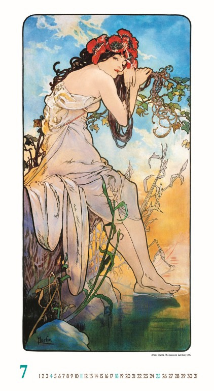 Nástenný kalendár Alfons Mucha 2027 8