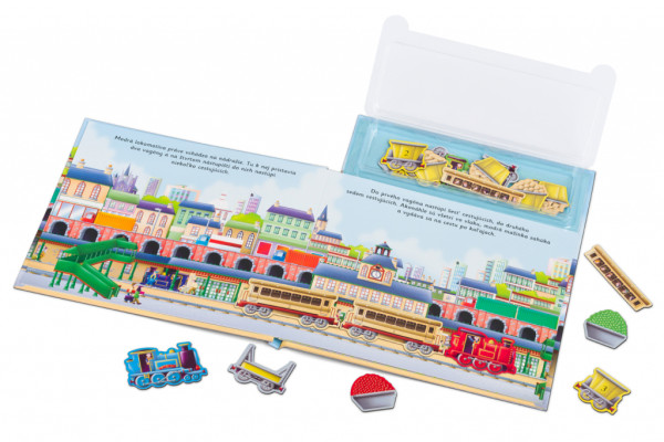 VLÁČIKY ─ Knižka s magnetkami 2