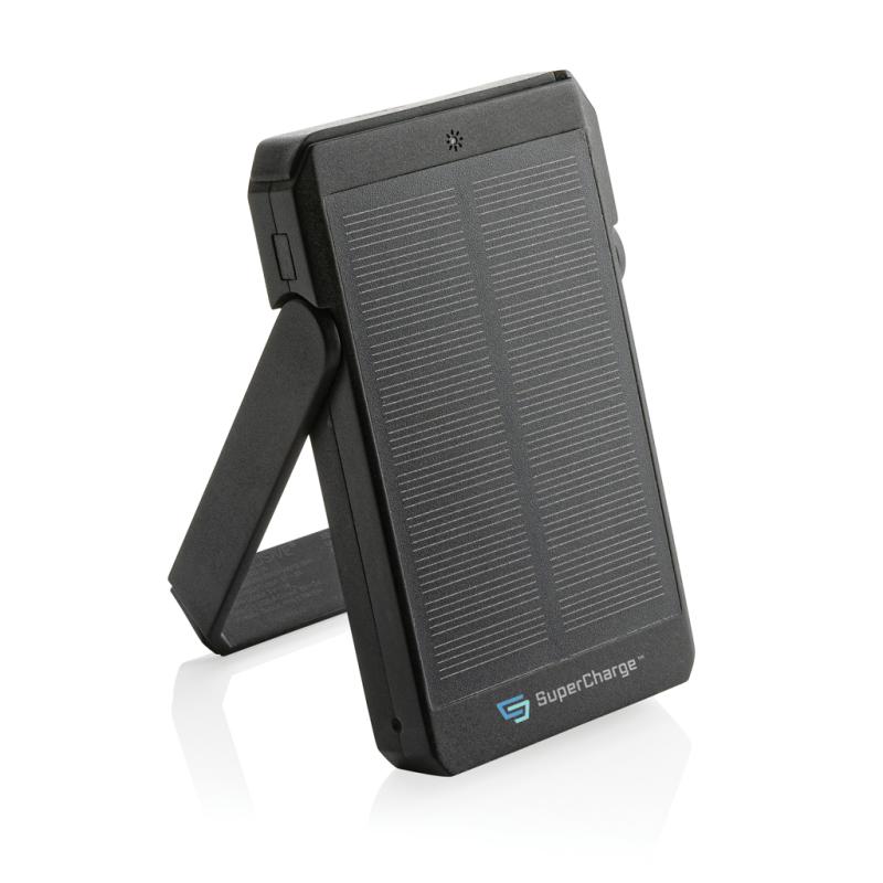 Solárna bezdrôt. powerbanka Skywave 5000mAh 10W z RCS RPET čierna 11