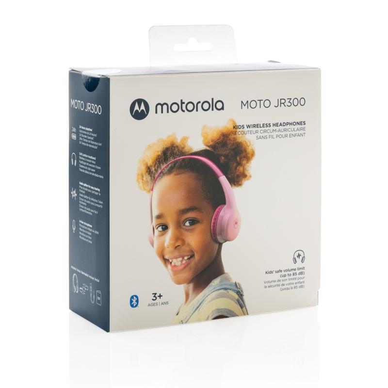 Detské bezpečnostné bezdrôtové slúchadlá Motorola JR300 ružová 5