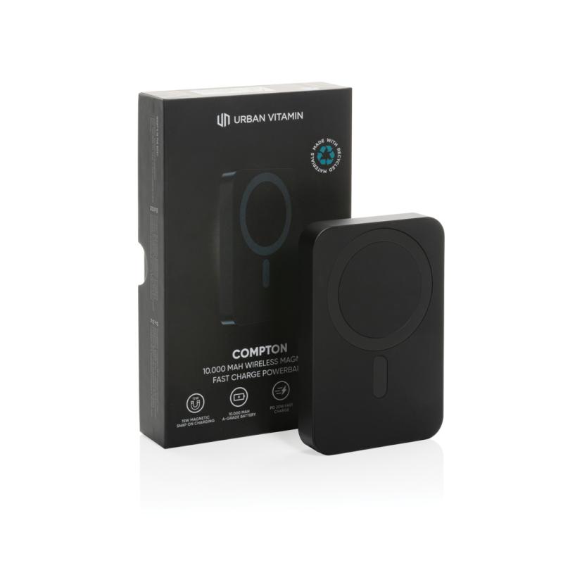 Powerbanka 10000mAh Urban Vitamin Compton z RCS alu a plastu čierna 16