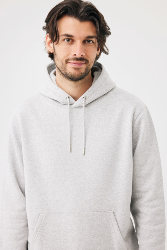 IQONIQ Joshua Unisex mikina s kapucňou z rec. bavlny light heather grey XXXL 9