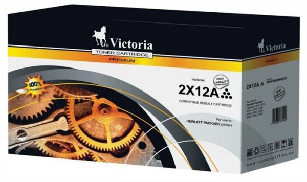12Ax2  Toner do tlačiarní LaserJet 1010, 1012, 1015, VICTORIA čierna, 2x4k