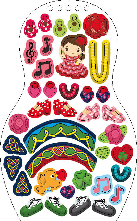 Obliekame TANEČNICE z celého sveta – Maľovanky 4