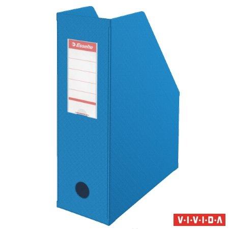 Zakladač, PVC/kartón, 100 mm, skladateľný, ESSELTE, Vivida modrý 1