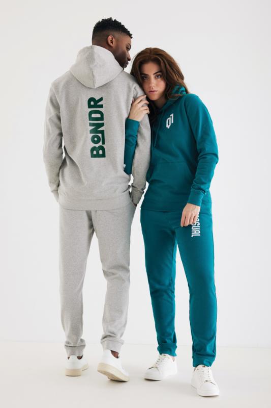 Tepláky IQONIQ Cooper z recykl. bavlny verdigris XXS 14