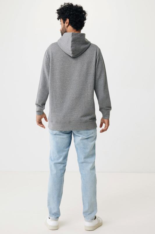 Mikina s bočnými vreckami IQONIQ Yengo z rec. bavlny light heather anthracite XXXL 12