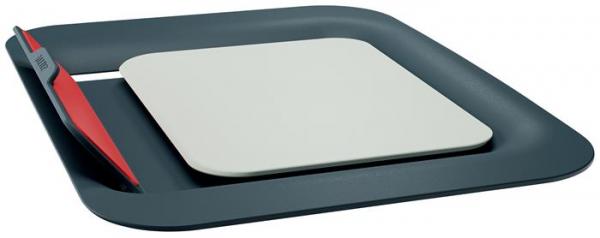 Stojan na notebook, nastaviteľný, LEITZ "Ergo Cosy", zamatová sivá 3