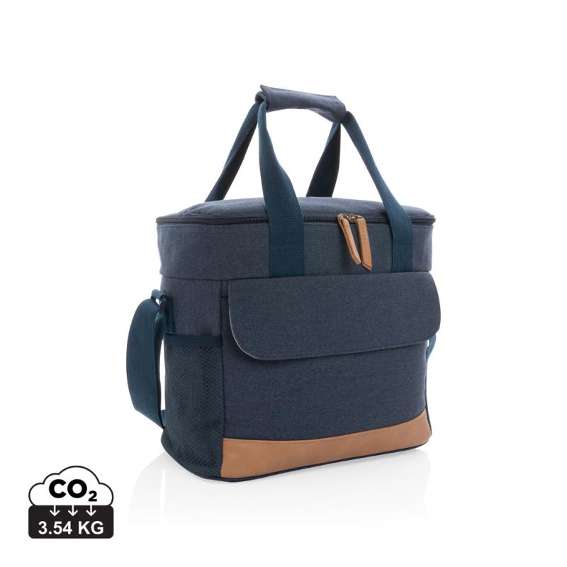 Veľká chladiaca taška Impact z 16 oz. recykl. canvas AWARE™ modrá