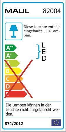 Stolová lampa, LED, MAUL "Arc", biela 3