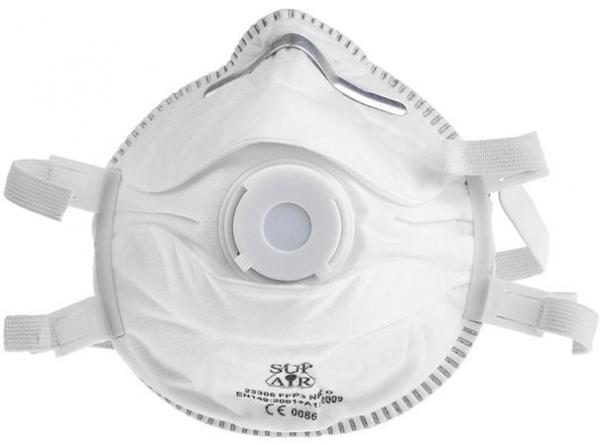 . Respirátor,FFP3, s ventilom „Supair 23306“ 1