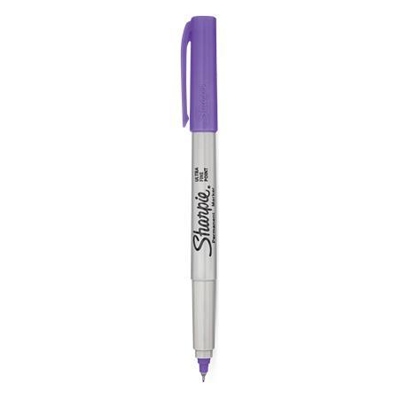 Permanentný popisovač, 0,5 mm, kužeľový hrot, SHARPIE "Ultra Fine Point", fialová 2