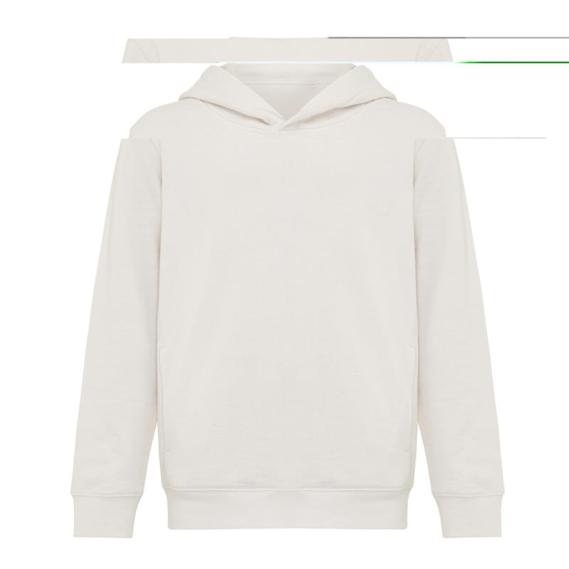 Detská mikina s bočnými vreckami IQONIQ Yengo z rec. bavlny ivory white 13-14r (158-164cm) 1