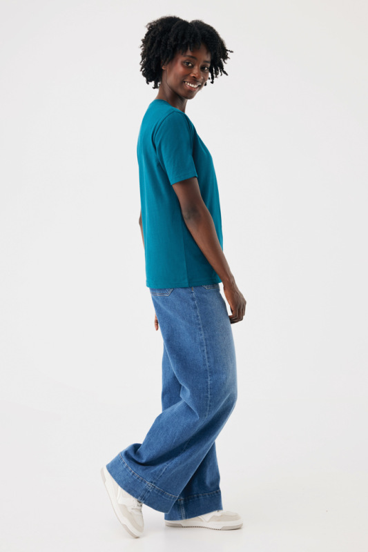 Tričko IQONIQ Brett z recykl. bavlny dark teal XXL 12