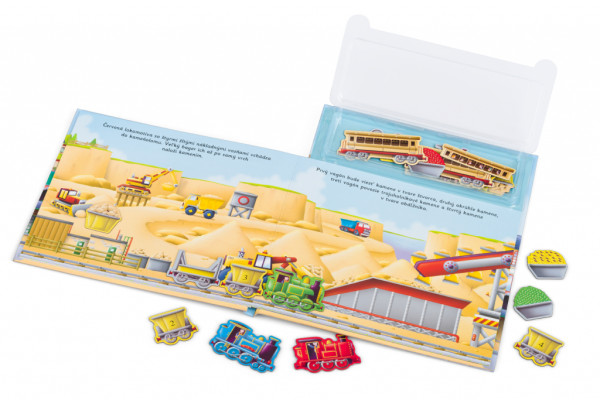 VLÁČIKY ─ Knižka s magnetkami 3