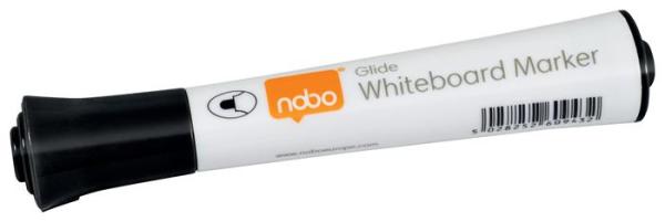 Popisovač na tabule, kužeľový hrot, 2 mm, 10 ks, NOBO "Glide", čierna 2
