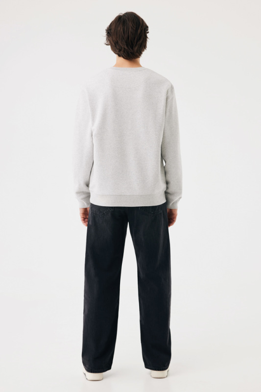 IQONIQ Toria Unisex mikina s okrúhl. výstrihom z rec. bavlny light heather grey 4XL 13
