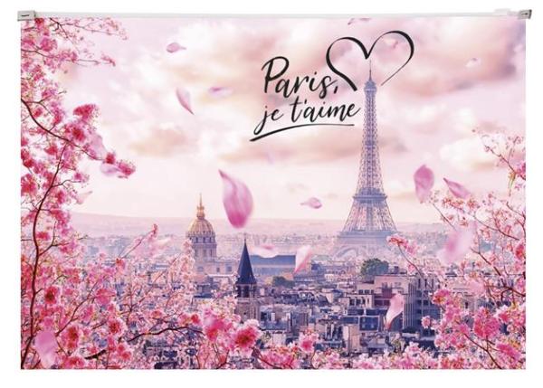 Obal na zips, A4, PP, 180 mikron, PANTA PLAST "Take me to Paris" 1